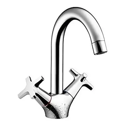 Hansgrohe MySport Basin Mixer Tap with Waste Pull, Chrome-Plated