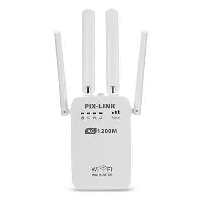 PIX LINK 1200Mbps Dual Band Wireless Wi Fi AP WiFi Repeater Extender Wall Plug Router Amplifier 