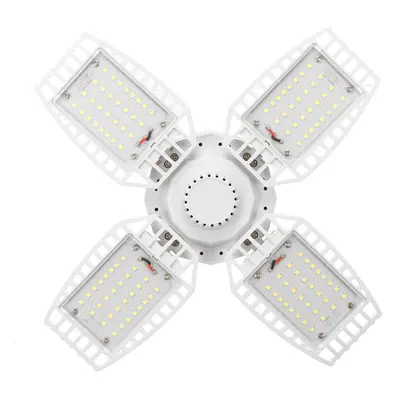 (60W) LED Camping Light Adjustable Folding Ceiling Fan Blade Lamp Energy Saving Work Lamp Outdoo