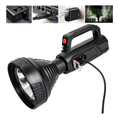 Long Shoot Strong OSL Spotlight with Li-ion Battery USB Rechargeable&Power Display LED Handheld 