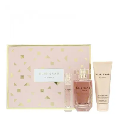 Elie Saab Rose Couture Pcs Set For Women: Oz Eau De Toilette Spray + 0.33 Eau De Toilette + 2.5 