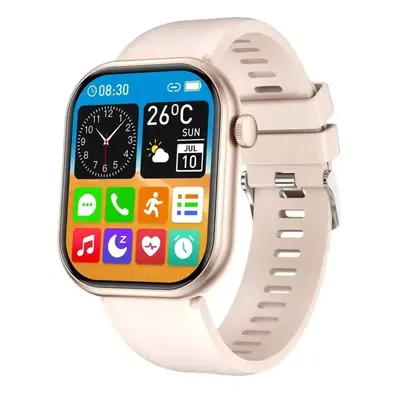 (Gold) Ladies Smart Watch Women Call Custom Dial Smartwatch For GTS4 Waterproof