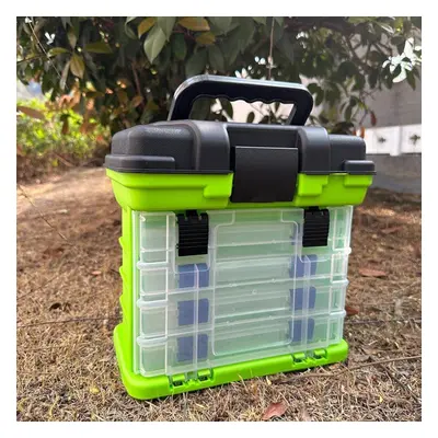 (green) Ftk Angled Tackle System With 4pcs Take-up Box, Tackle Storage, Premium Tackle Storage