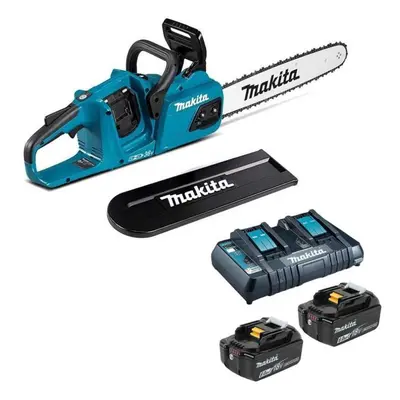 Makita DUC405 Twin 18v 36v LXT Li-Ion Cordless Brushless Chainsaw 40cm 2x 6ah