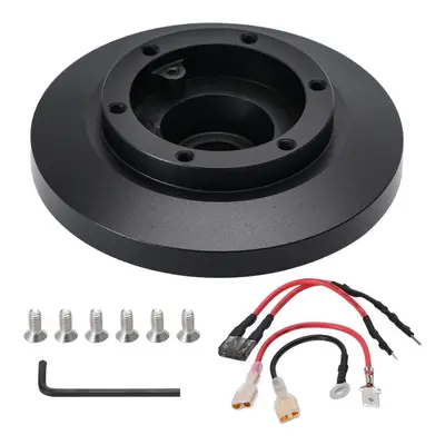 Steering Wheel Short Boss Hub Adapter Kit Black Aluminum Quick Release Hub Adaptor Kit For Bmw E