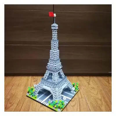 8002 World Architecture France Paris Eiffel Tower 3D Model Diy Mini Diamond Blocks Bricks Buildi