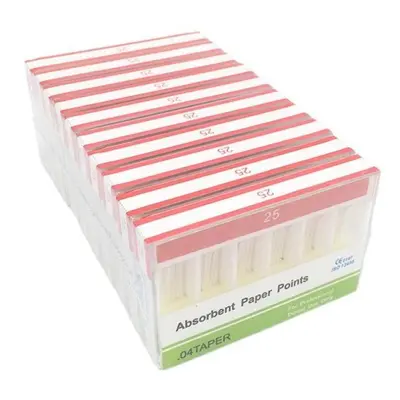 (04 Taper 25) Boxes Dental Absorbent Paper Points Sterile Sizes 04 F1 F2 F3 Taper 15-40# For Den