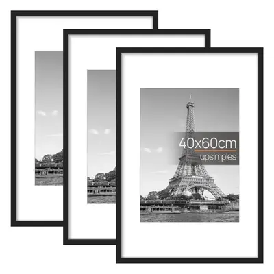 (40x60cm, Black) Pack 40x60 Frame, Black 40x60cm Picture Frames, Wall Hanging Photo Frame