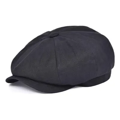 BOTVELA Men's Linen Newsboy Cap Lightweight Flat Cap Breathable Summer