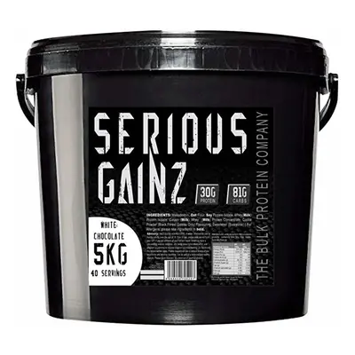 The Bulk Protein Company Serious Gainz Mass Gainer Powder, White Chocolate, kg