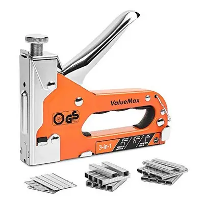 ValueMax 3-in-1 Staple Gun with Staples, Quick Jam Release, Adjus