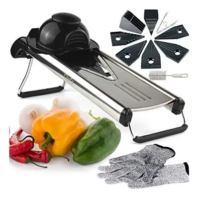 Premium V-Blade Mandolin Slicer. Mandoline cutter, Julienne and Food Grater. Best For Slicing On