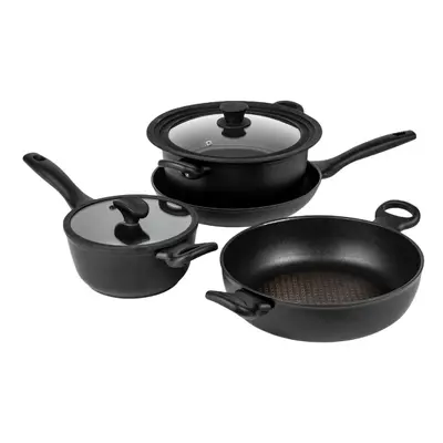 Prestige Stackable Pots and Pans Set, Non Stick Induction Dishwasher Safe, Pce