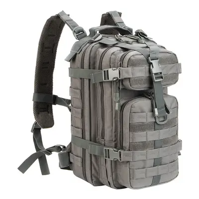 (Grey) Men Army Military Tactical Backpack 1000D Polyester 30L 3P Softback Outdoor Waterproof Ru