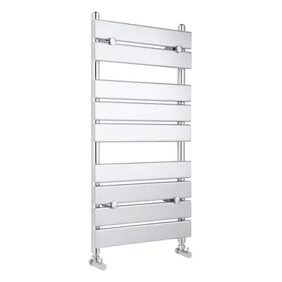 Heated Towel Rail with Flat Panels - BTU - 950mm x 500mm - Chrome