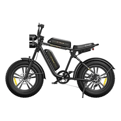 (Black) ENGWE MTB M20 Electric Bike E-bike 20"Ã4.0" Fat Tire,75 KM+75 KM Range 48V 13AH*2 Dual 