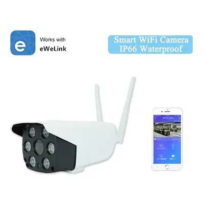 1080P Smart WiFi Camera Two-way Audio Intercom Night Vision IR LED Camera Outdoor IP66 Waterproo