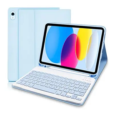 iPad 10th Generation Case with Keyboard (10.9", 2022), UK layout Keyboard, Slim10.9 inch ipad Ca