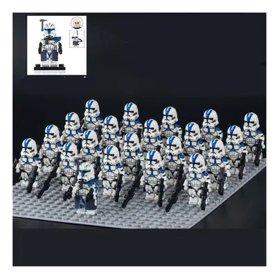 (Rex 501st) 21pcs/set Fit Lego Star Wars Rex 332nd 501st Clone Troopers Kids Gifts Toys Base Pla