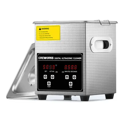 Crenex 2L Ultrasonic Cleaner Timer Tank Heat Cleaning Machine