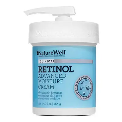 NatureWell Retinol Advanced Moisture Cream for Face & Body, oz. | Clinical | Improves Firmness, 