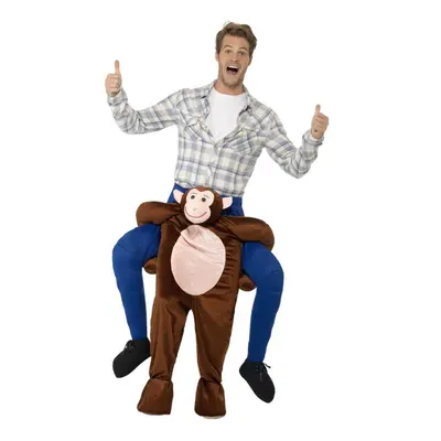 Smiffys Unisex Adult Monkey Piggy Back Costume