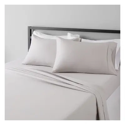 Amazon Basics Lightweight Super Soft Easy Care Microfiber 4-Piece Bed Sheet Set with 14-Inch Dee