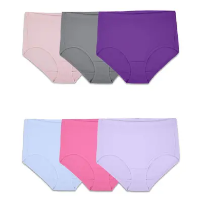 Fruit of the Loom womens Breathable Underwear Regular Brief - Cotton Mesh - Pack Assorted Colors