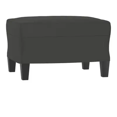 vidaXL Footstool Dark Gray 23.6""x19.7""x16.1"" Microfiber Fabric