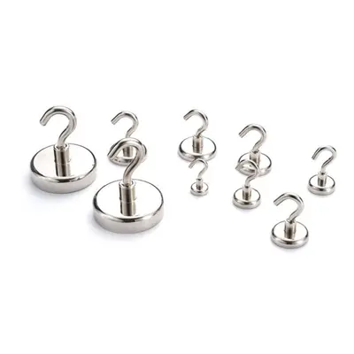 (E60mm) Strong Magnetic Hooks Kitchen Home Office Cup Garage Wall Hanging Magnet Hook Storage Ha