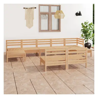 vidaXL Piece Garden Lounge Set Solid Wood Pine