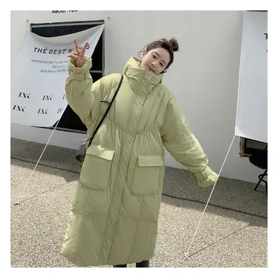 (as the picture, XL) Parka Women Winter Coat (women&apos;s Long Style) New Fashion Thickened Hoo