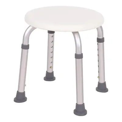 (white) Elderly Bath Chair Aluminum Alloy Pregnant Woman Bathroom Stool Non-slip Shower Stool Wh