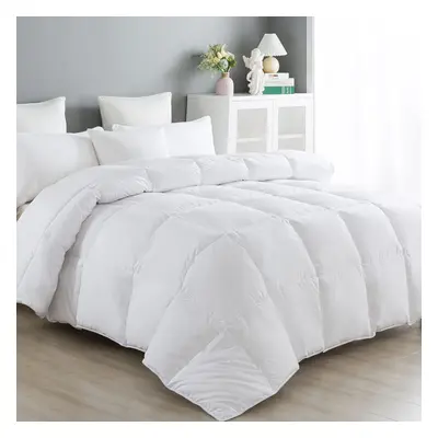 (King, 13.5 Tog) 13.5 Tog Luxurious Goose Feather & Down Quilt, 50% Down King Size Bed Duvet, 10