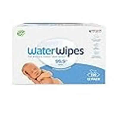 WaterWipes Plastic-Free Original Baby Wipes, Count (12 packs), 99.9% Water Based Wipes Unscented