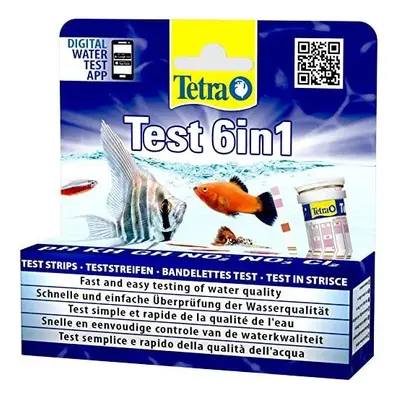 Tetra Test 6-in-1 Strips Aquarium to Test Essential Water Quality Parameters in Less Than Second