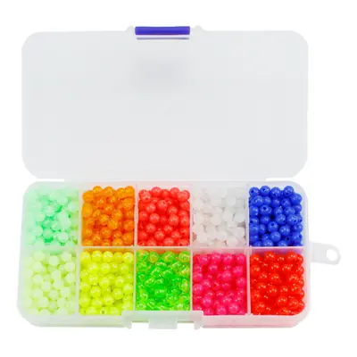 1000Pcs Fishing Luminous Bean Beads Boxed Anti-collision Beans Kit Set Durable