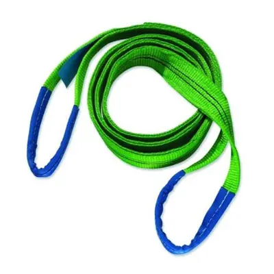 20022HB Lifting Strap kg Load Capacity m Length with Reinforced End Loops Green