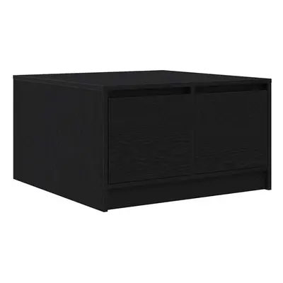 (black oak, 70.5 x x cm) vidaXL Coffee Table with Drawers Black Oak 100x100x40 cm centre table