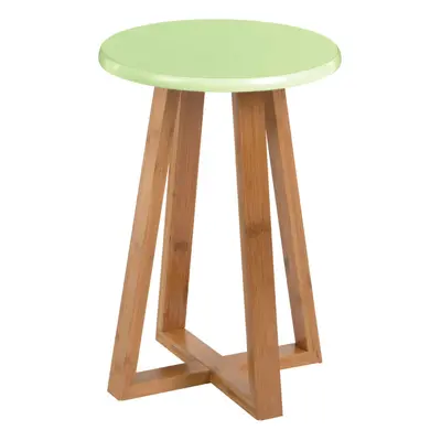 Premier Housewares Viborg Green Bamboo Round Stool