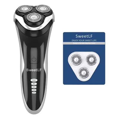 (Dark Black) Men's Electric Shaver Upgraded Version Men's Electric Shaver IPX7 Waterproof Wet an