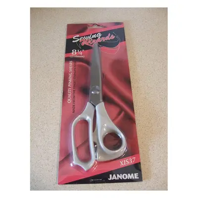 Janome JAN_XIS37 Pinking Shears, Metal, White, 20.95 x 10.25 x cm