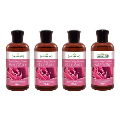 (4 Pack) - Natures Aid - Rosewater (Triple) | 150ml | Pack Bundle