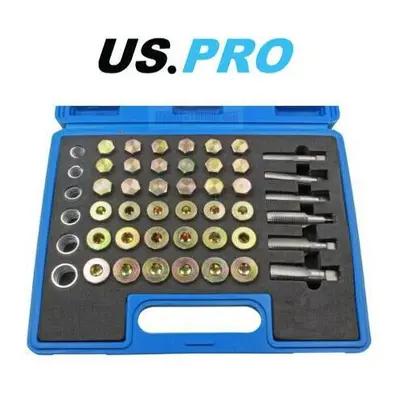 US PRO Tools 114PC Oil Drain Sump Plug / Gearbox Thread Repair Tool Kit