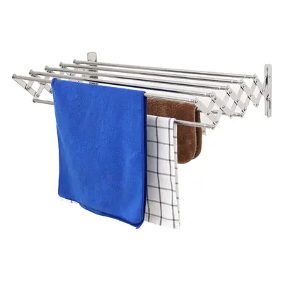 Stainless Steel Towel Organizer Towel Rack Retractable Towel Rack Bath Towel Holder Storage Orga