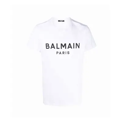 (White, XL) Balmain Paris Logo T-Shirt