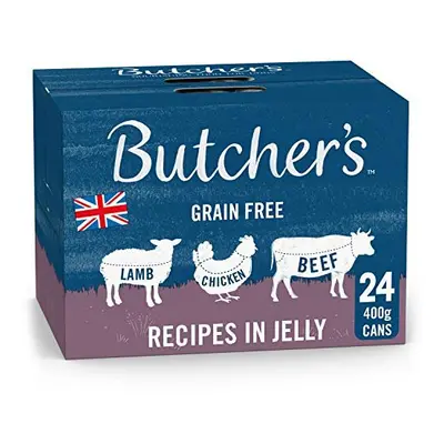 Butcher's Recipes in Jelly Dog Food Tins 24x400g