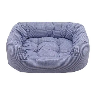 Rosewood Large Dog Bed For Large Dog Breeds. Machine Washable, Super Soft And Cosy Sky Blue Stri