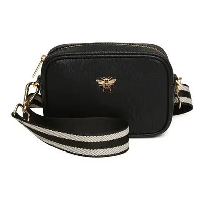 (Black) Vegan Leather Mini Crossbody Bag