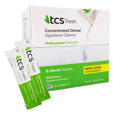 TCS Cleaner Weekly Sachets ~ Months Cleaning Flexible Dentures Partials